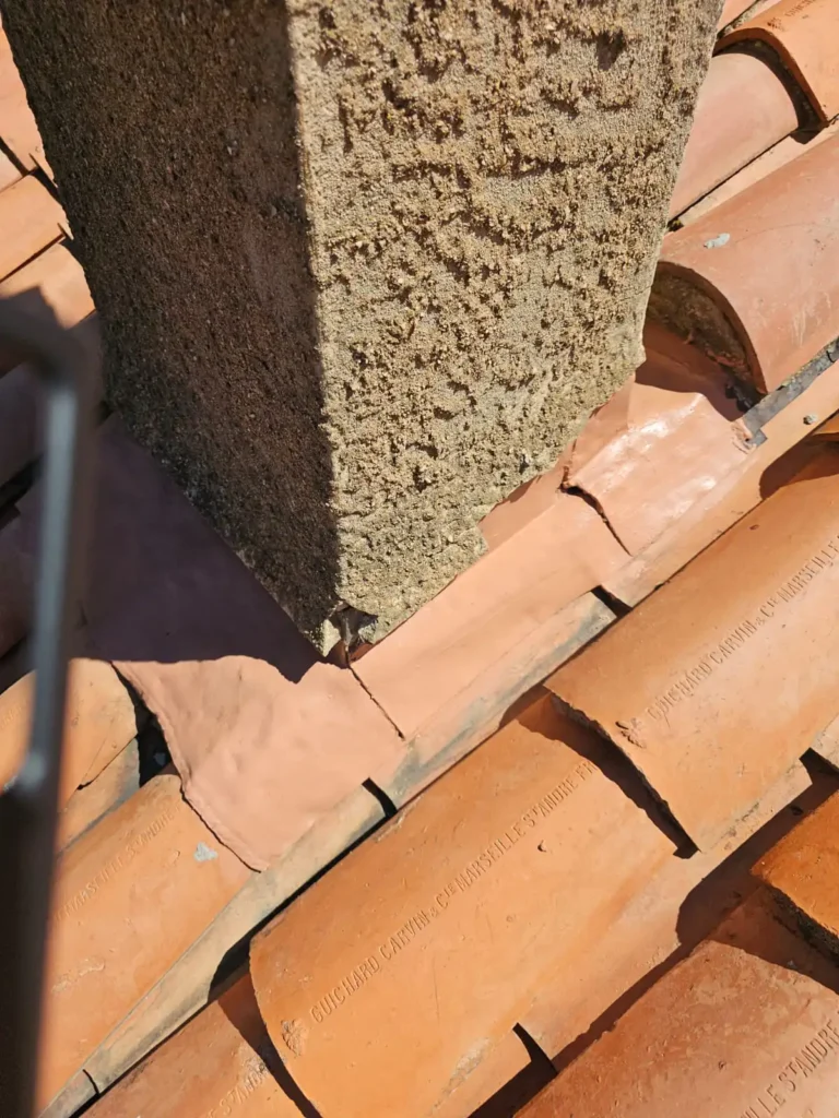 Rénovation faitage cheminée