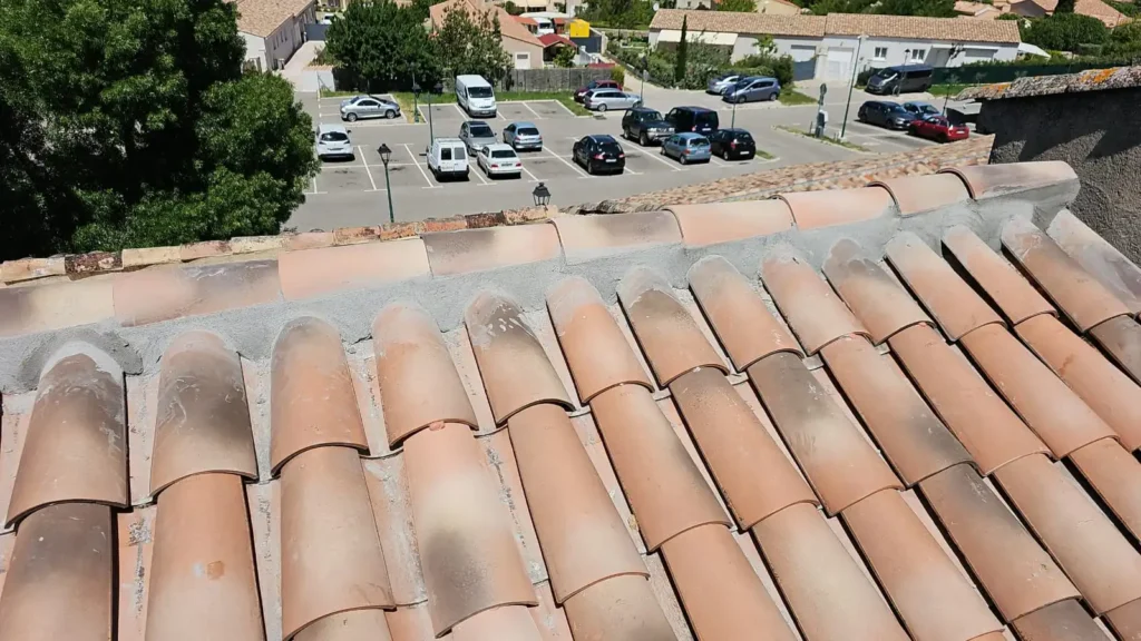 rénovation du faitage de la toiture