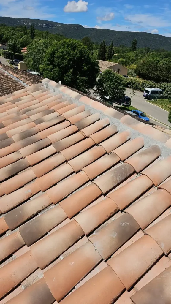 rénovation du faitage de la toiture 2