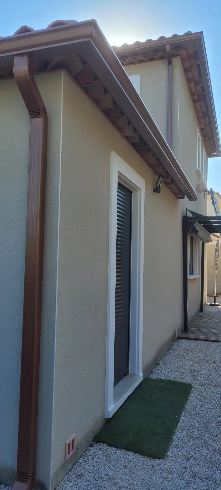 pose de gouttière en alu